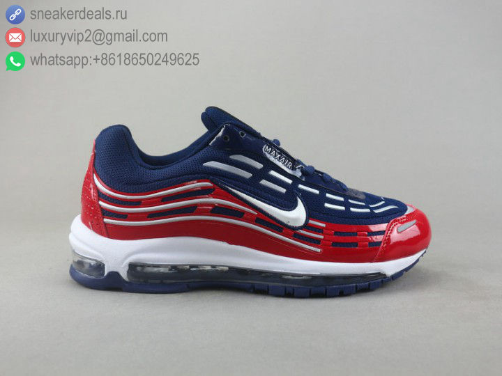 NIKE AIR MAX 97 OG QS BLUE RED SILVER MEN RUNNING SHOES